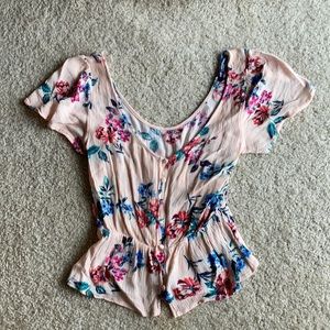 Pink Floral Top